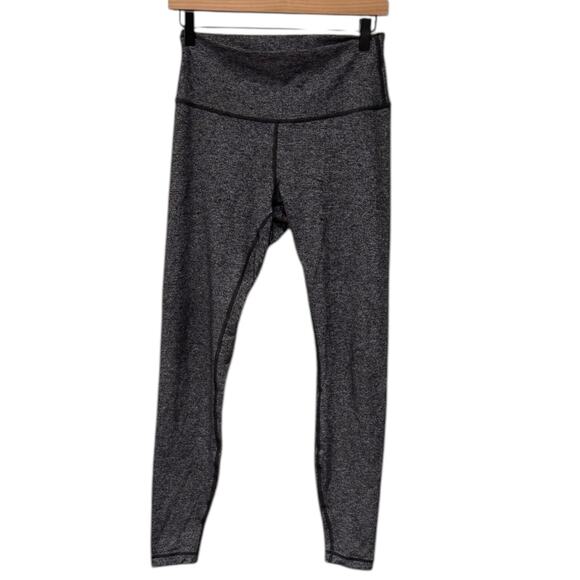 Lululemon Wunder Under Hi-Rise Tight 28" Heathered Black Size 8 - Picture 3 of 8